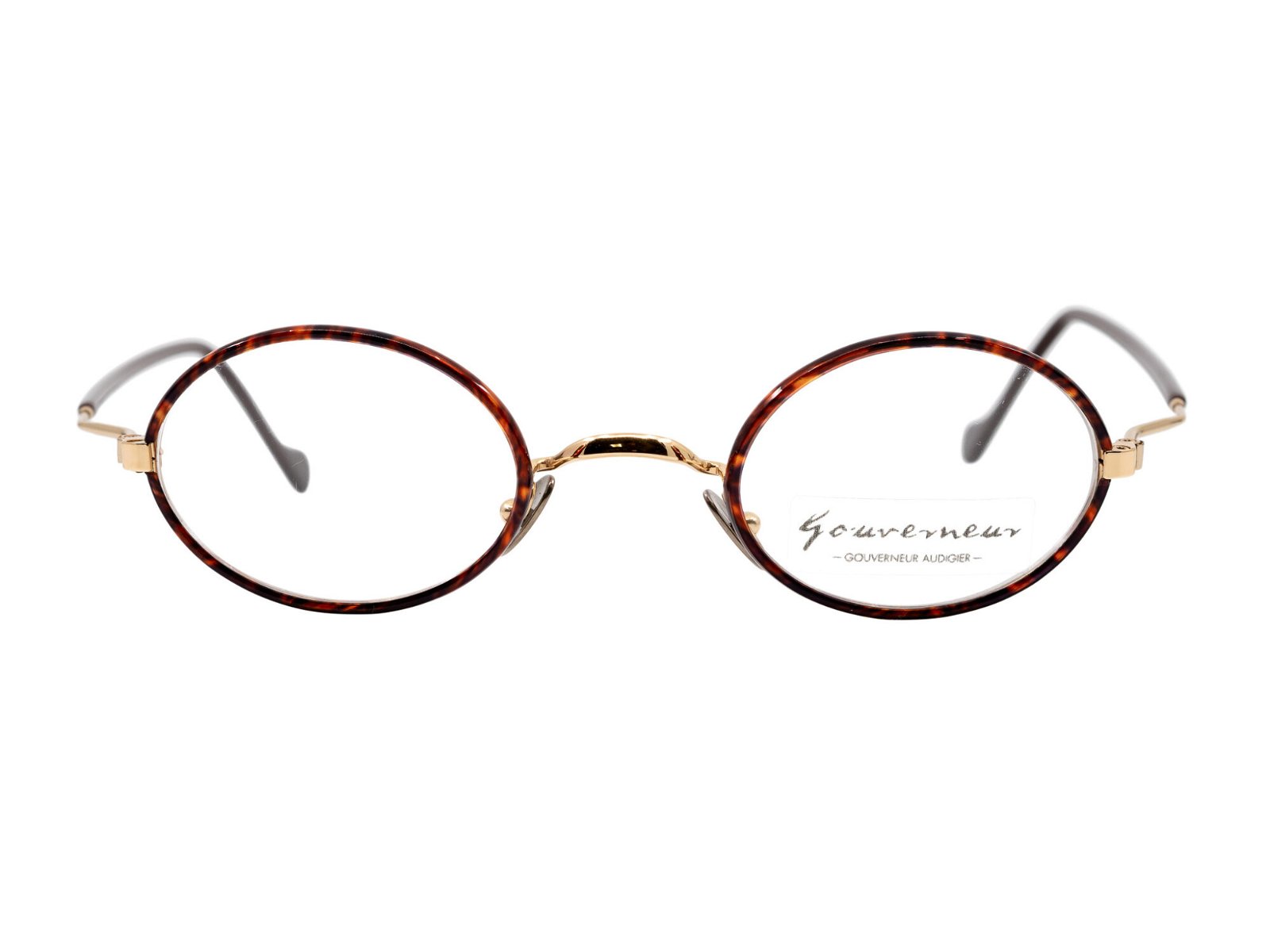 Clement Gouverneur Purium Oval Gold Red tortoise